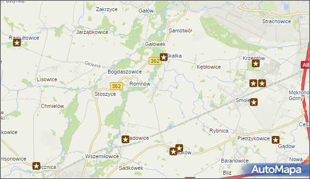 mapa Małkowice gmina Kąty Wrocławskie, Małkowice gmina Kąty Wrocławskie na mapie Targeo