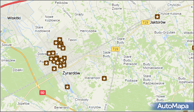 mapa Międzyborów, Międzyborów na mapie Targeo