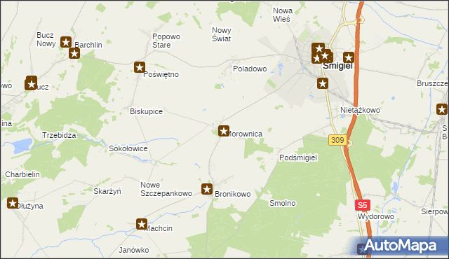 mapa Morownica, Morownica na mapie Targeo