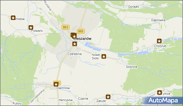 mapa Nowe Sioło, Nowe Sioło na mapie Targeo