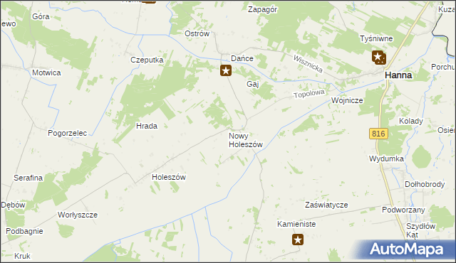 mapa Nowy Holeszów, Nowy Holeszów na mapie Targeo