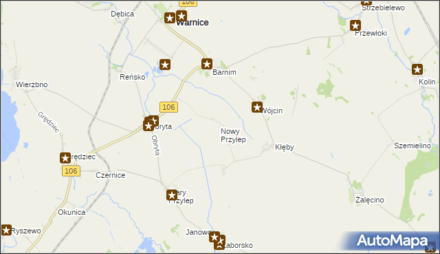mapa Nowy Przylep, Nowy Przylep na mapie Targeo