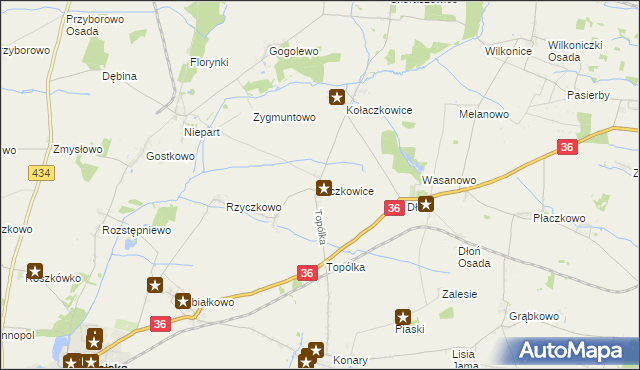 mapa Oczkowice, Oczkowice na mapie Targeo