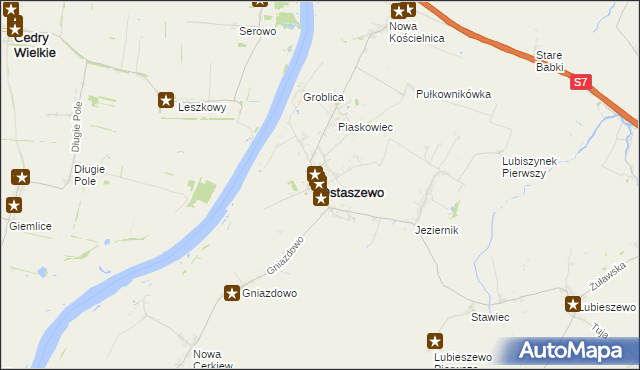 mapa Ostaszewo powiat nowodworski, Ostaszewo powiat nowodworski na mapie Targeo