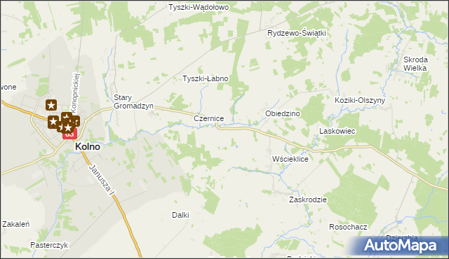 mapa Pachuczyn, Pachuczyn na mapie Targeo