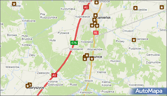mapa Paciorkowizna, Paciorkowizna na mapie Targeo