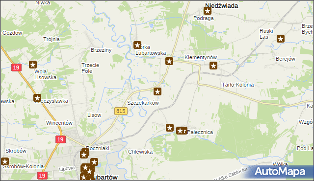 mapa Pałecznica-Kolonia, Pałecznica-Kolonia na mapie Targeo