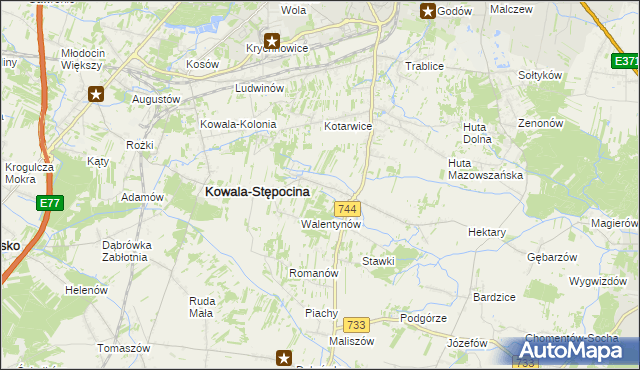 mapa Parznice, Parznice na mapie Targeo