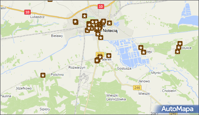 mapa Paterek, Paterek na mapie Targeo