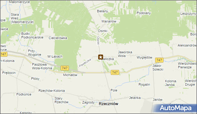 mapa Pawliczka, Pawliczka na mapie Targeo