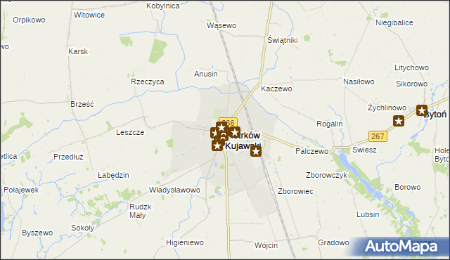 mapa Piotrków Kujawski, Piotrków Kujawski na mapie Targeo