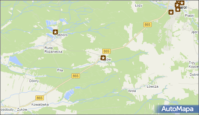 mapa Płazów, Płazów na mapie Targeo