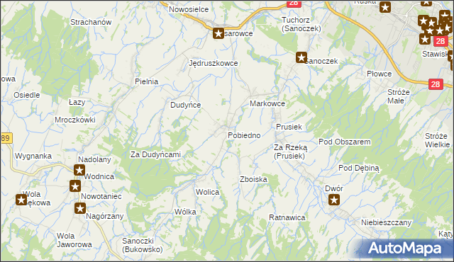 mapa Pobiedno, Pobiedno na mapie Targeo