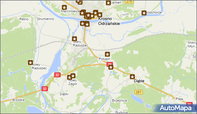 mapa Połupin, Połupin na mapie Targeo