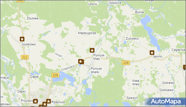 mapa Pomysk Mały, Pomysk Mały na mapie Targeo