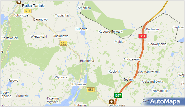mapa Postawelek, Postawelek na mapie Targeo