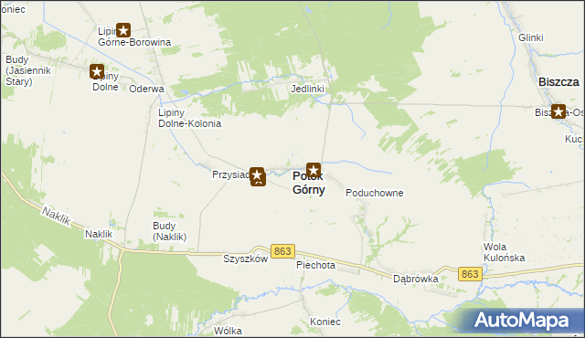 mapa Potok Górny, Potok Górny na mapie Targeo