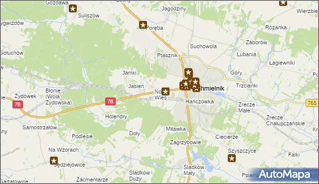 mapa Przededworze, Przededworze na mapie Targeo