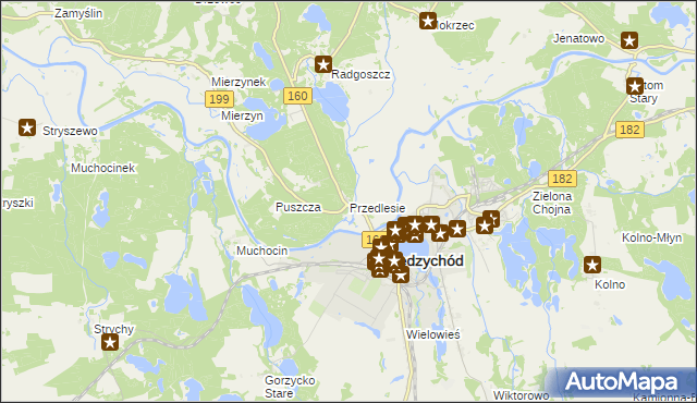 mapa Przedlesie, Przedlesie na mapie Targeo