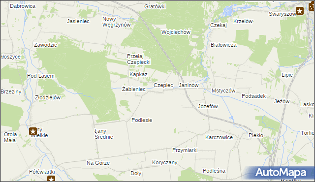 mapa Przełaj, Przełaj na mapie Targeo