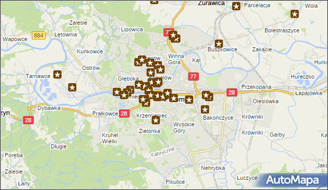 mapa Przemyśla, Przemyśl na mapie Targeo