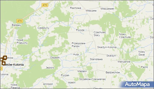 mapa Przespolew Kościelny, Przespolew Kościelny na mapie Targeo