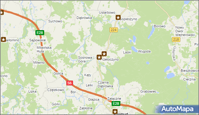 mapa Przetoczyno, Przetoczyno na mapie Targeo