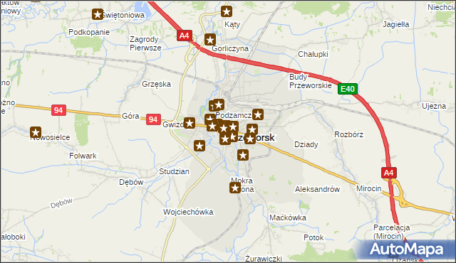 mapa Przeworsk, Przeworsk na mapie Targeo