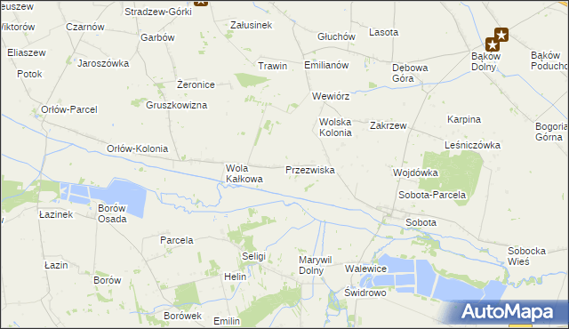 mapa Przezwiska, Przezwiska na mapie Targeo