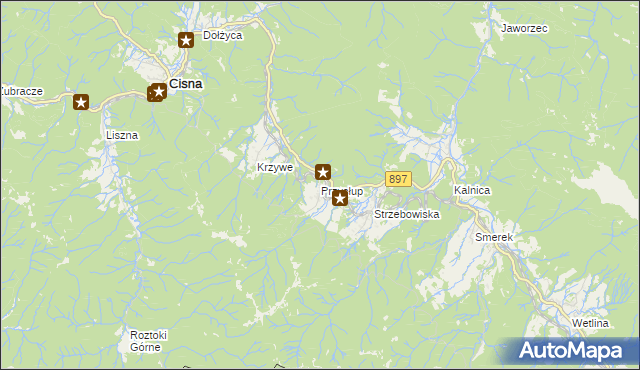 mapa Przysłup, Przysłup na mapie Targeo