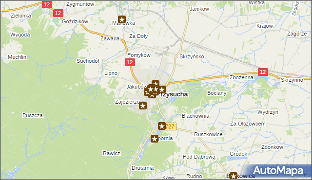 mapa Przysucha, Przysucha na mapie Targeo