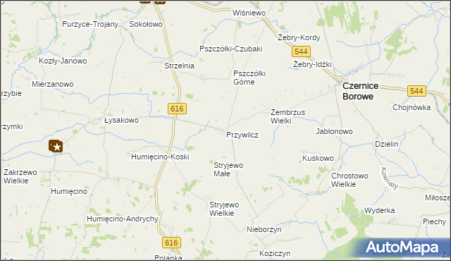 mapa Przywilcz, Przywilcz na mapie Targeo
