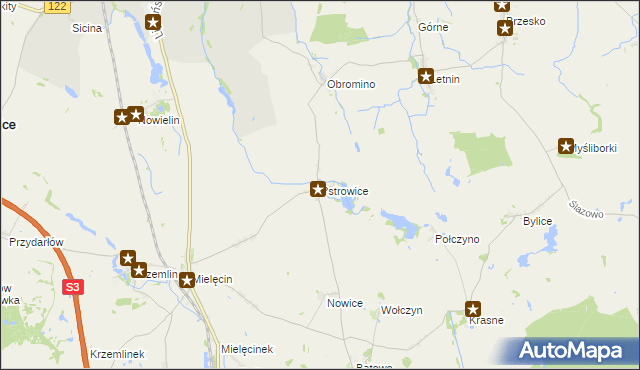 mapa Pstrowice, Pstrowice na mapie Targeo