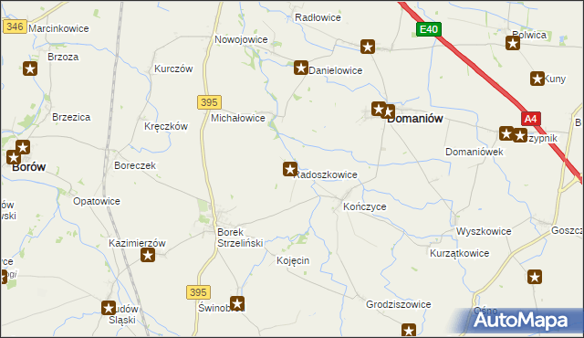 mapa Radoszkowice, Radoszkowice na mapie Targeo