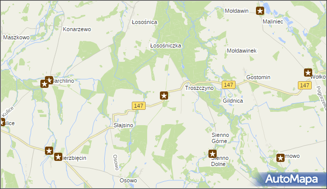 mapa Radzim gmina Radowo Małe, Radzim gmina Radowo Małe na mapie Targeo