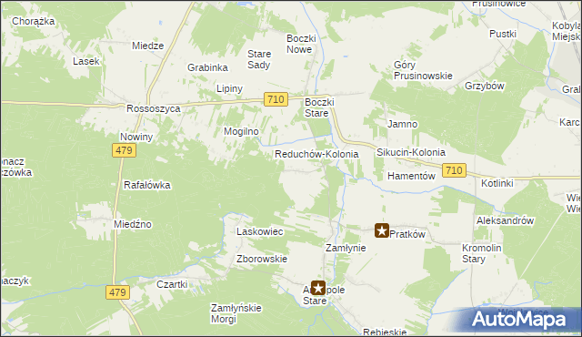 mapa Reduchów, Reduchów na mapie Targeo