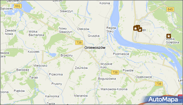 mapa Regów Nowy, Regów Nowy na mapie Targeo