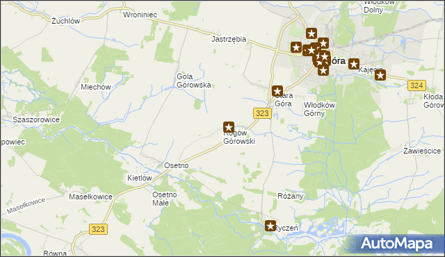 mapa Rogów Górowski, Rogów Górowski na mapie Targeo