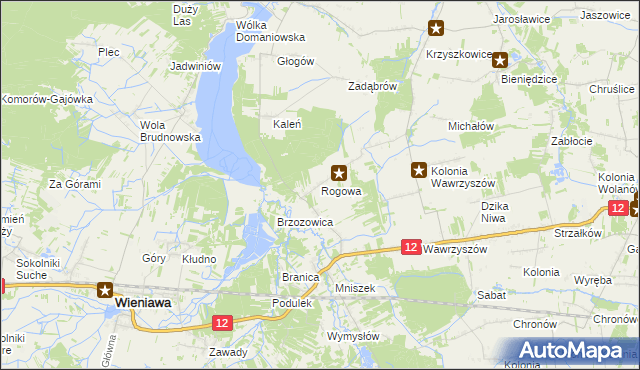 mapa Rogowa, Rogowa na mapie Targeo