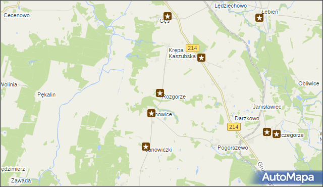 mapa Rozgorze, Rozgorze na mapie Targeo