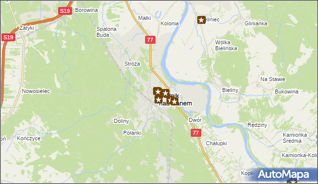 mapa Rudnik nad Sanem, Rudnik nad Sanem na mapie Targeo