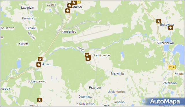 mapa Siemirowice, Siemirowice na mapie Targeo