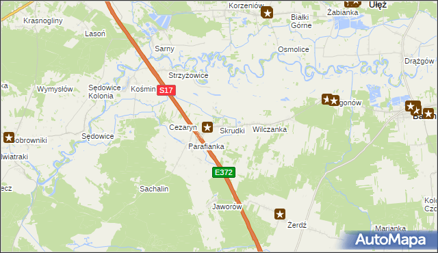 mapa Skrudki, Skrudki na mapie Targeo