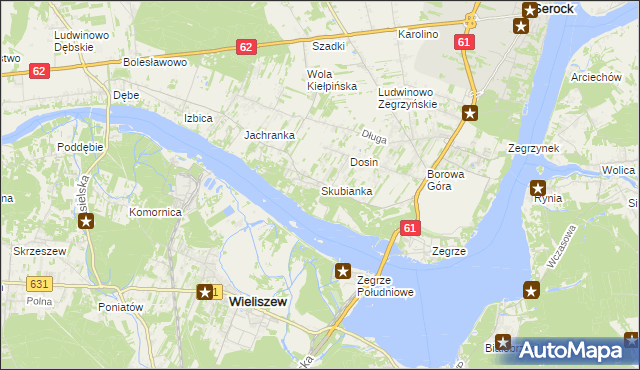 mapa Skubianka, Skubianka na mapie Targeo