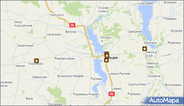 mapa Skulska Wieś, Skulska Wieś na mapie Targeo