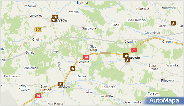 mapa Słup Pierwszy, Słup Pierwszy na mapie Targeo