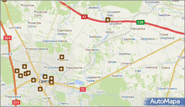 mapa Smardzew gmina Zgierz, Smardzew gmina Zgierz na mapie Targeo