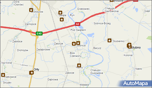 mapa Sośnica gmina Radymno, Sośnica gmina Radymno na mapie Targeo