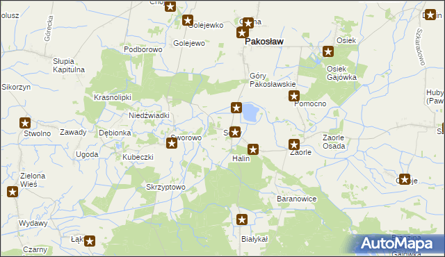 mapa Sowy gmina Pakosław, Sowy gmina Pakosław na mapie Targeo