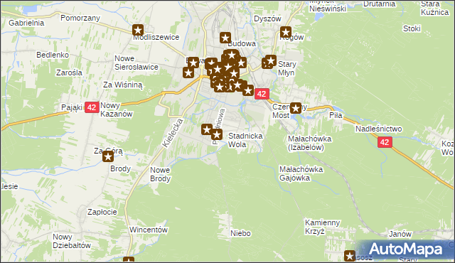 mapa Stadnicka Wola, Stadnicka Wola na mapie Targeo